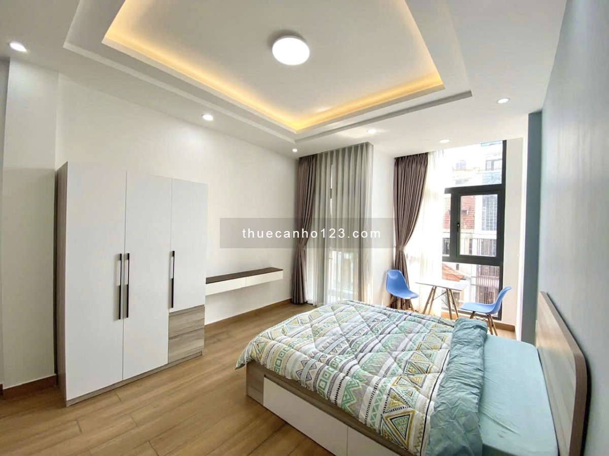 Cho thuê căn hộ 40m² có ban công ngay chợ Bà Chiểu - Full nội thất, thuận tiện đi Tân Định - Phú Nhu