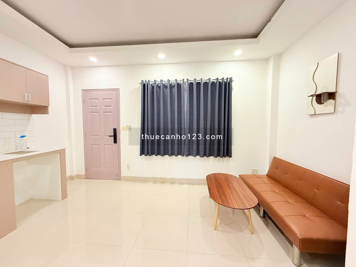 Cho thuê căn hộ Bình Thạnh tòa nhà mới full seal - 1PN full nội thất - 40m² - Ngay chợ Bà Chiểu,