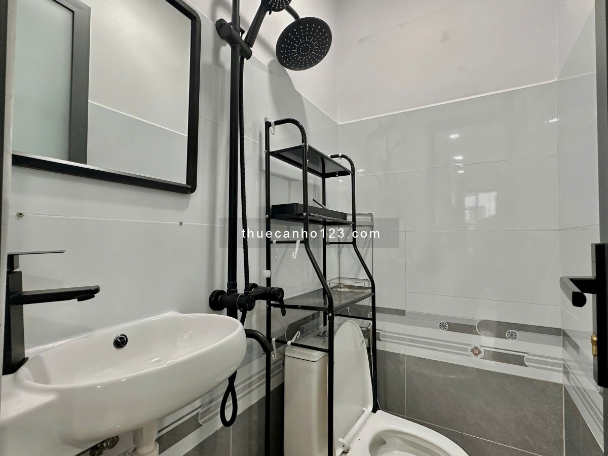 Phòng sinh viên Văn Lang, Bình Thạnh - Studio máy giặt riêng, thang máy, full nội thất như hình