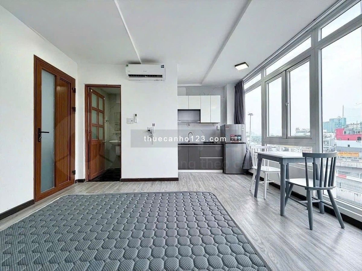 Cho thuê căn hộ Bình Thạnh_Studio 35m2_Cửa sổ trời_Sát Đại Học UEF_Chợ Phan Văn Hân_Ngã Tư Hàng Xanh