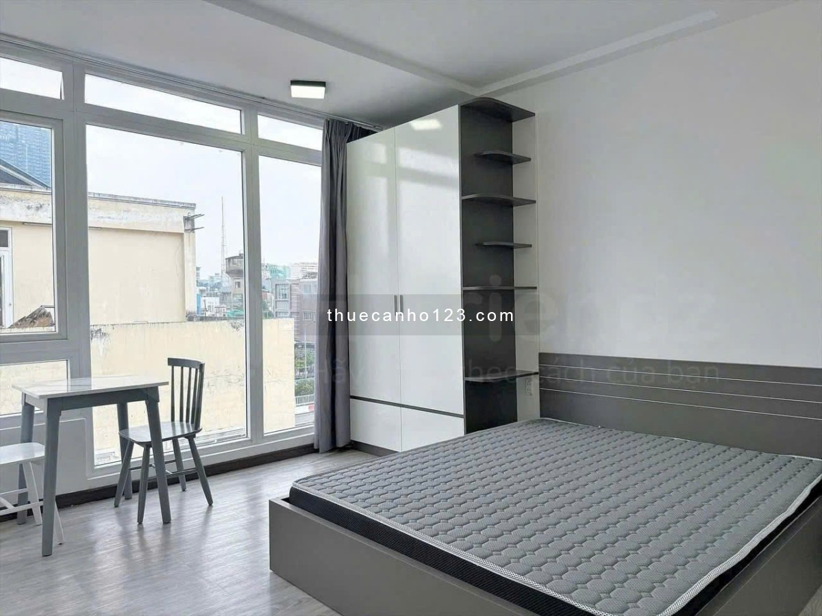 Cho thuê căn hộ Bình Thạnh_Studio 35m2_Cửa sổ trời_Sát Đại Học UEF_Chợ Phan Văn Hân_Ngã Tư Hàng Xanh