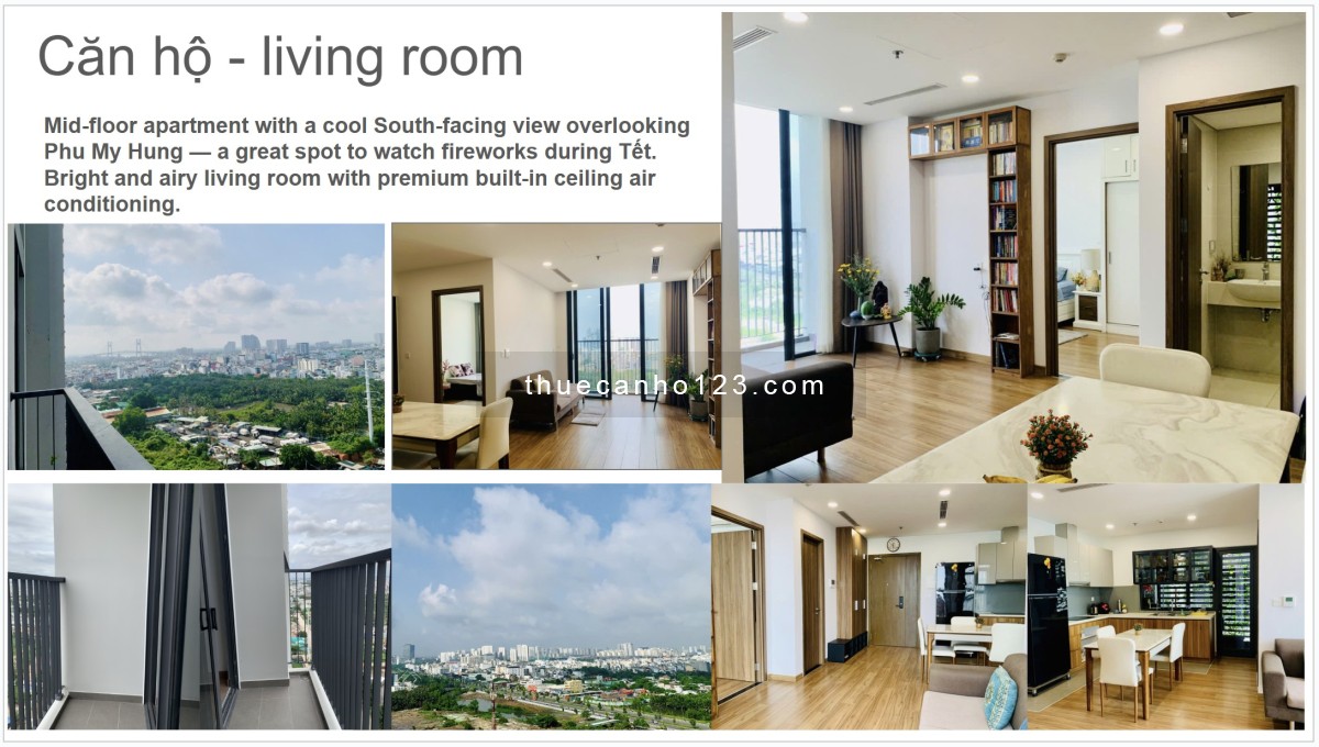 Chính chủ cho thuê căn hộ Hr3 - 2pn2wc - Hướng Nam mát mẻ - Full Nt giá 18tr