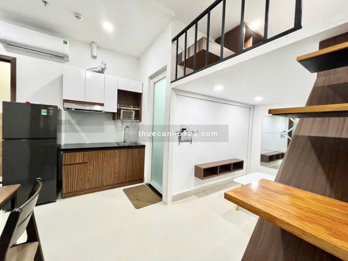 Căn Hộ Full Nội Thất, Gần ĐH Hutech, Hàng Xanh, Thang Máy, Bảo vệ, Hầm xe, Giờ Giấc Tự do