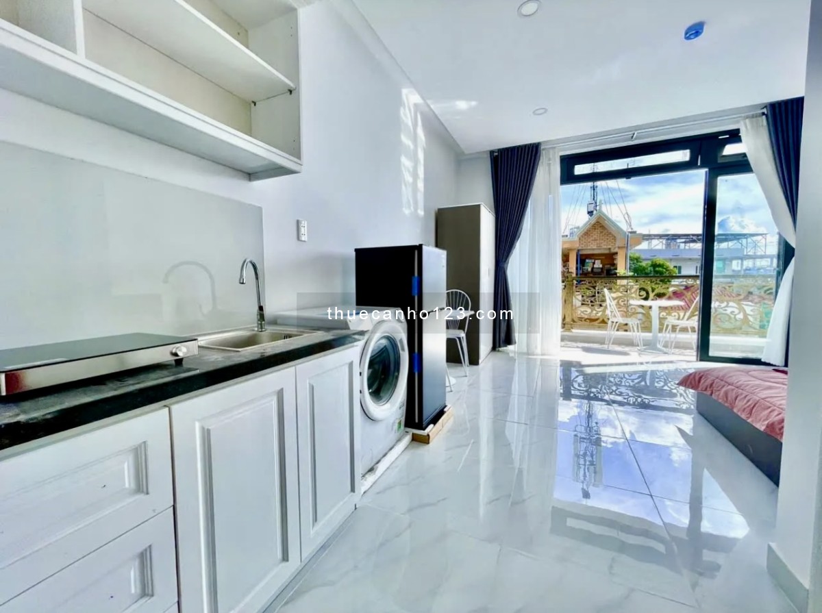 Khai trương căn hộ dịch vụ có ban công, full nội thất ngay khu Etown