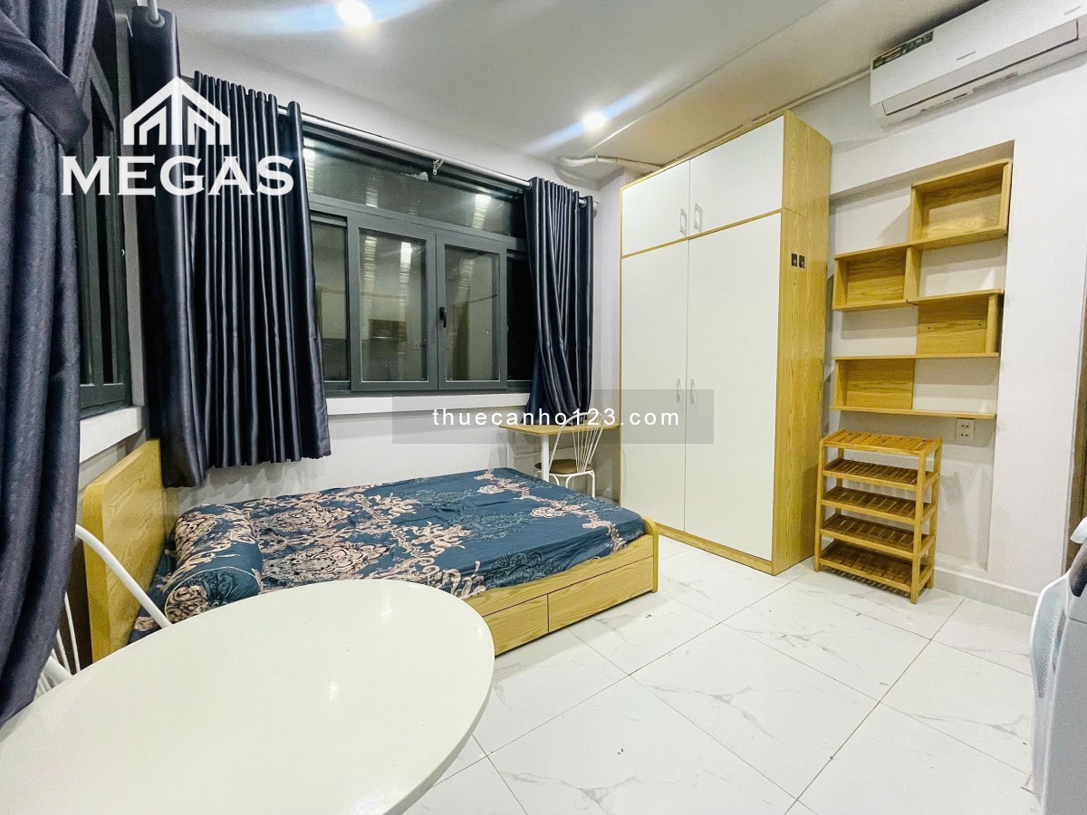 Phòng sinh viên Văn Lang, Bình Thạnh - Studio máy giặt riêng, thang máy, full nội thất như hình