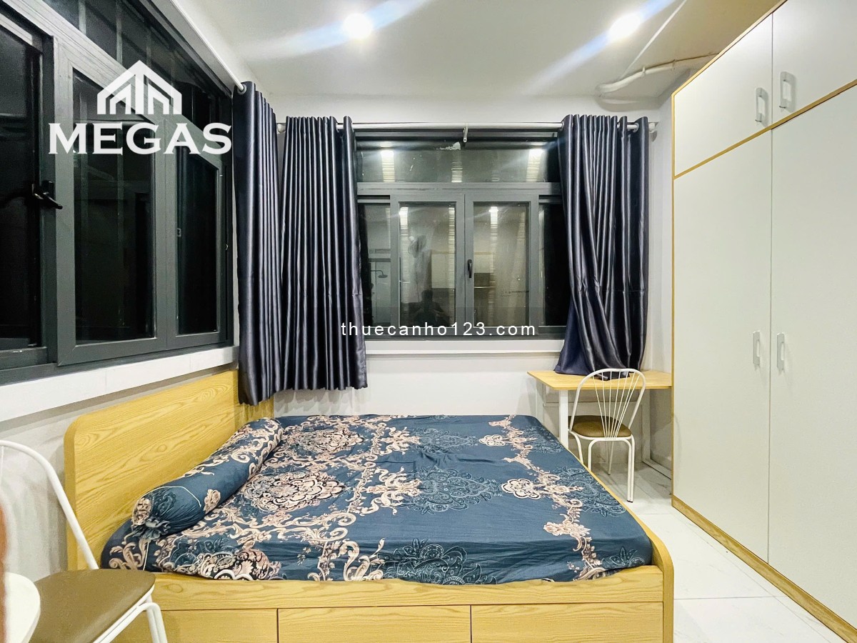 Phòng sinh viên Văn Lang, Bình Thạnh - Studio máy giặt riêng, thang máy, full nội thất như hình