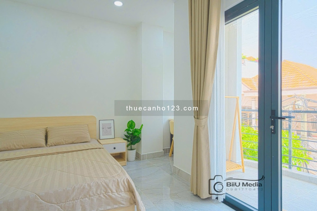 Trống Lại Căn Hộ 1PN Ban Công Decor Tối Giản Tinh Tế - Full Nội Thất - Khu Dân Trí Cao Yên Tĩnh