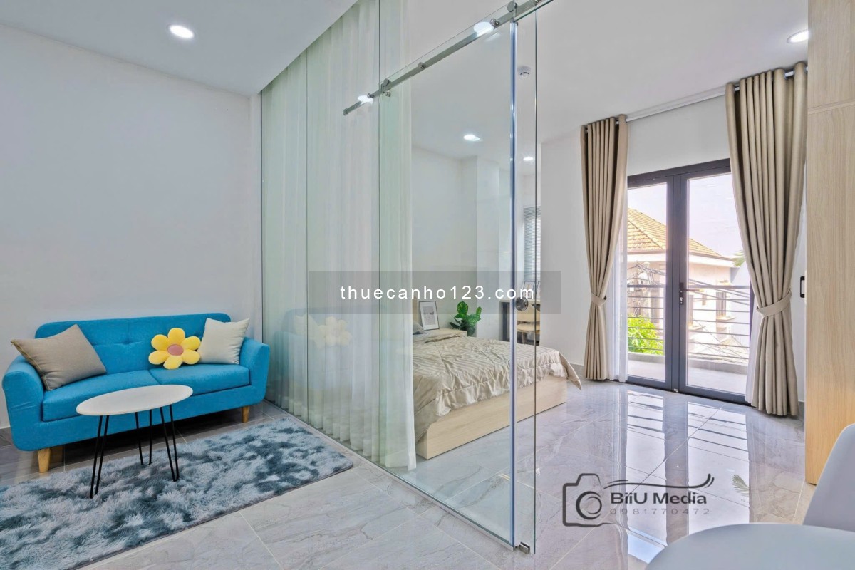 Trống Lại Căn Hộ 1PN Ban Công Decor Tối Giản Tinh Tế - Full Nội Thất - Khu Dân Trí Cao Yên Tĩnh