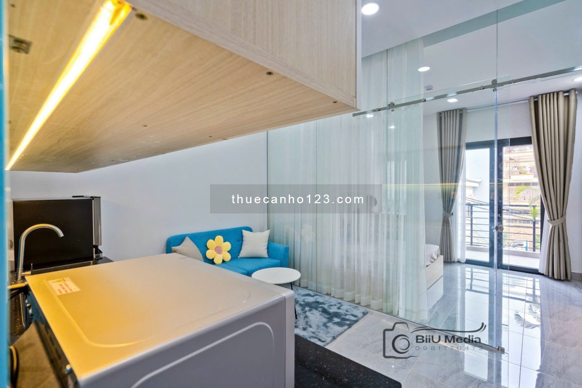 Trống Lại Căn Hộ 1PN Ban Công Decor Tối Giản Tinh Tế - Full Nội Thất - Khu Dân Trí Cao Yên Tĩnh