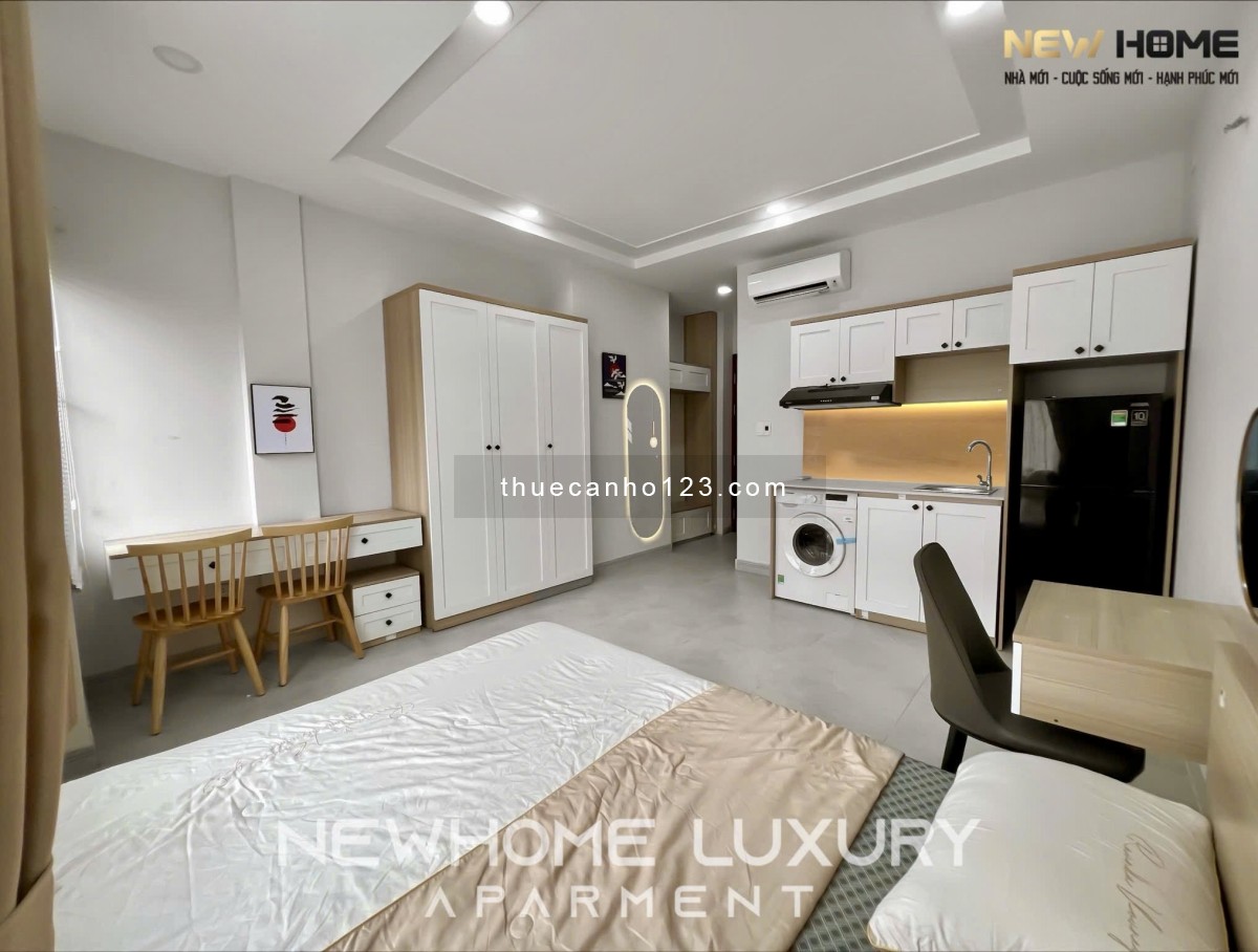 Cho thuê căn hộ dịch vụ nằm gần sân bay, khu an ninh, full nội thất