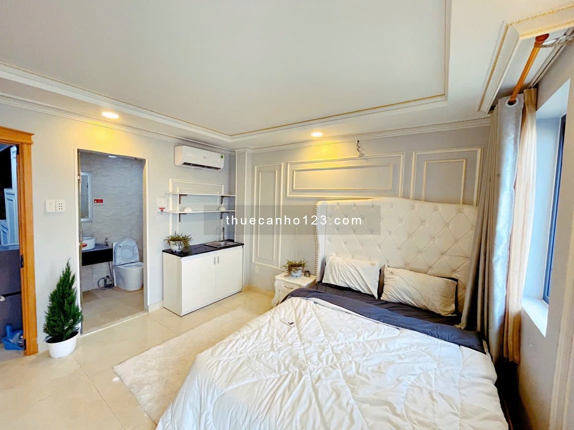 Cho thuê căn hộ Bình Thạnh - Studio full nội thất - Thang máy - Gần UEF - HIU - Hutech