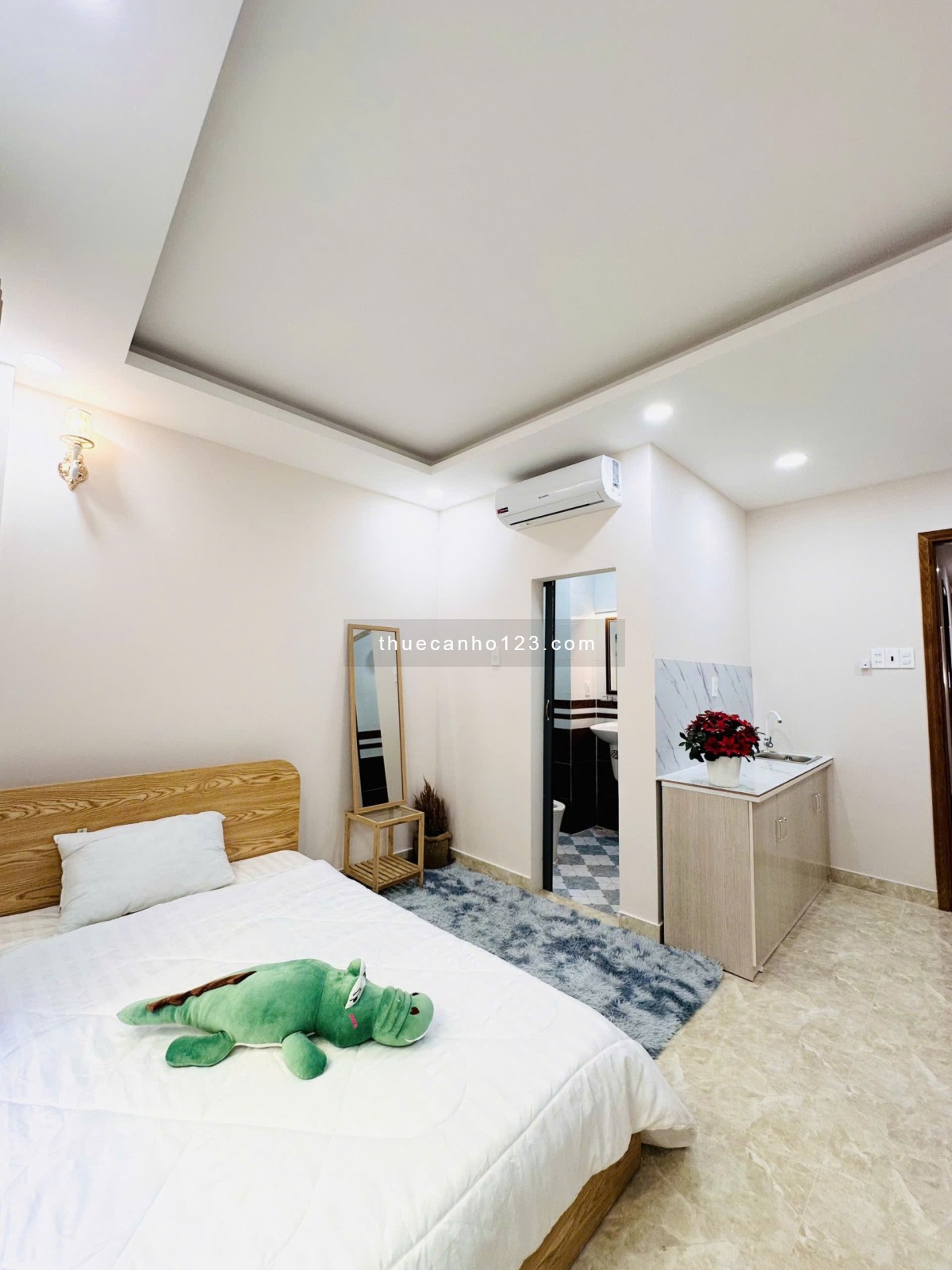 Căn hộ studio ngay ĐH Văn Lang - Nhà mới full nội thất-Giá từ 4tr3-7tr