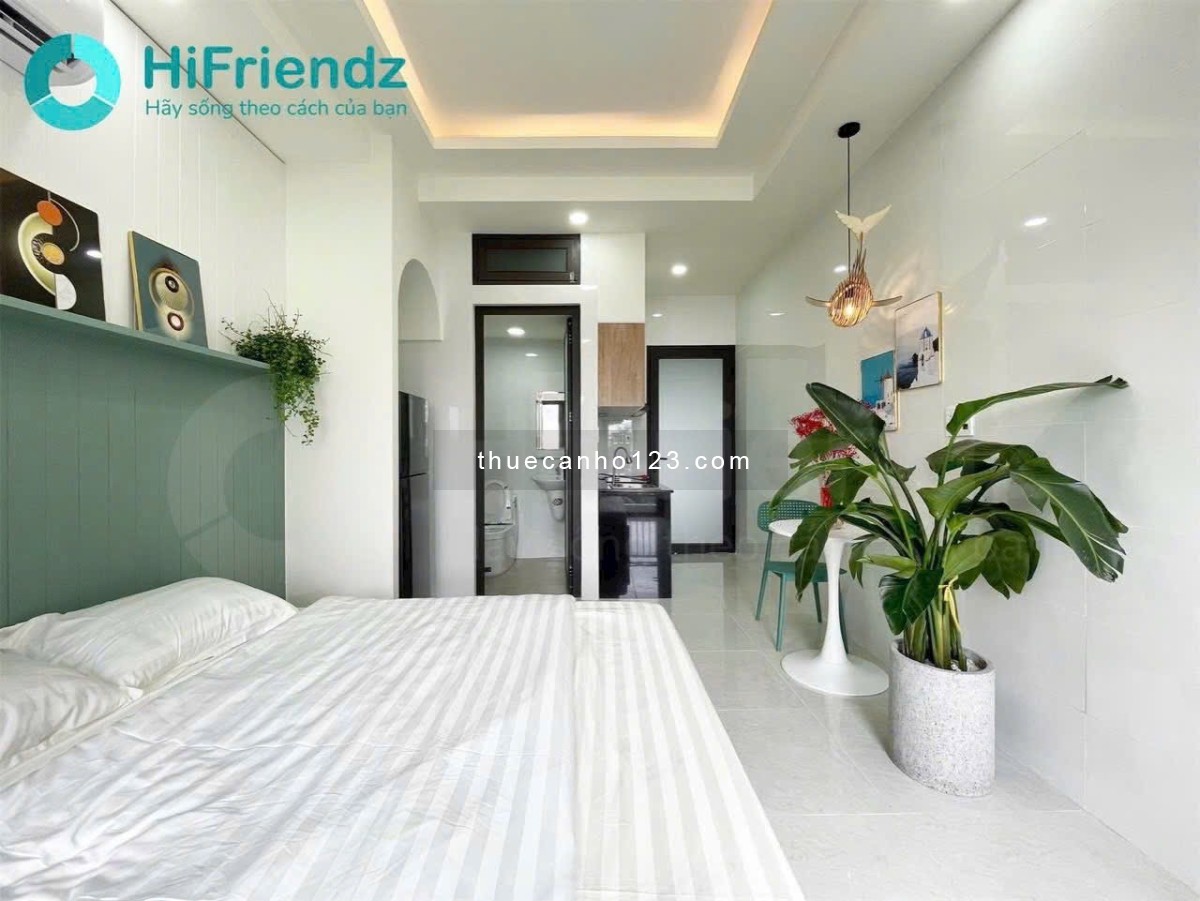 Cho thuê chung cư mini 45m2 ban công ngay Đại học Văn Lang cơ sở 3 - Ngay Đặng Thùy Trâm - Thang máy