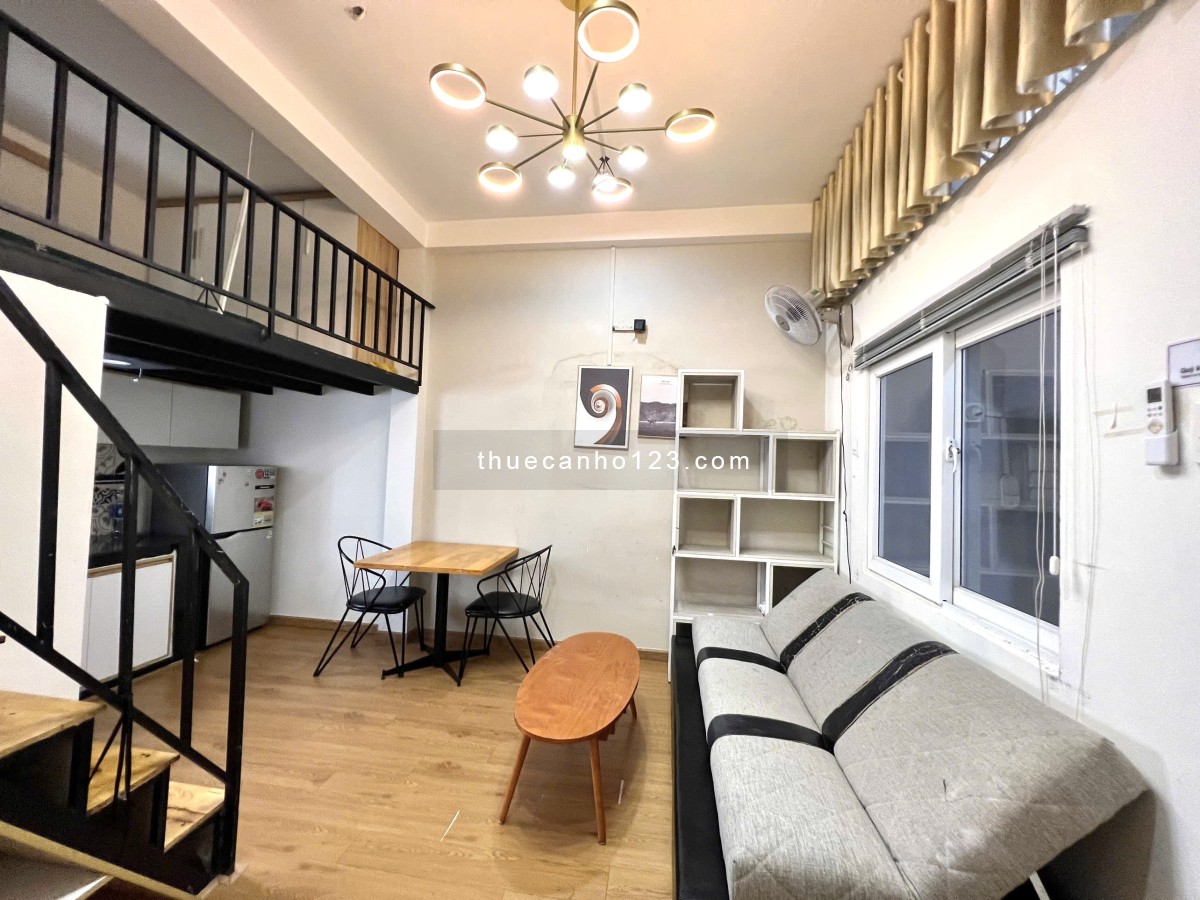 Căn hộ Duplex Quận 1 sát Bình Thạnh gần Hutech, Hồng Bàng, UEF, UEH - Máy giặt riêng, ban công