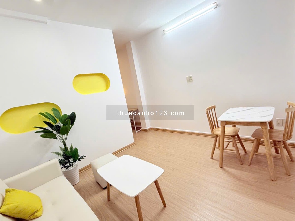 1Pn tách bếp, 1phòng ăn, full nội thất, tone trắng, máy giặt riêng, thuận tiện đi lại Q1,2,3, PN