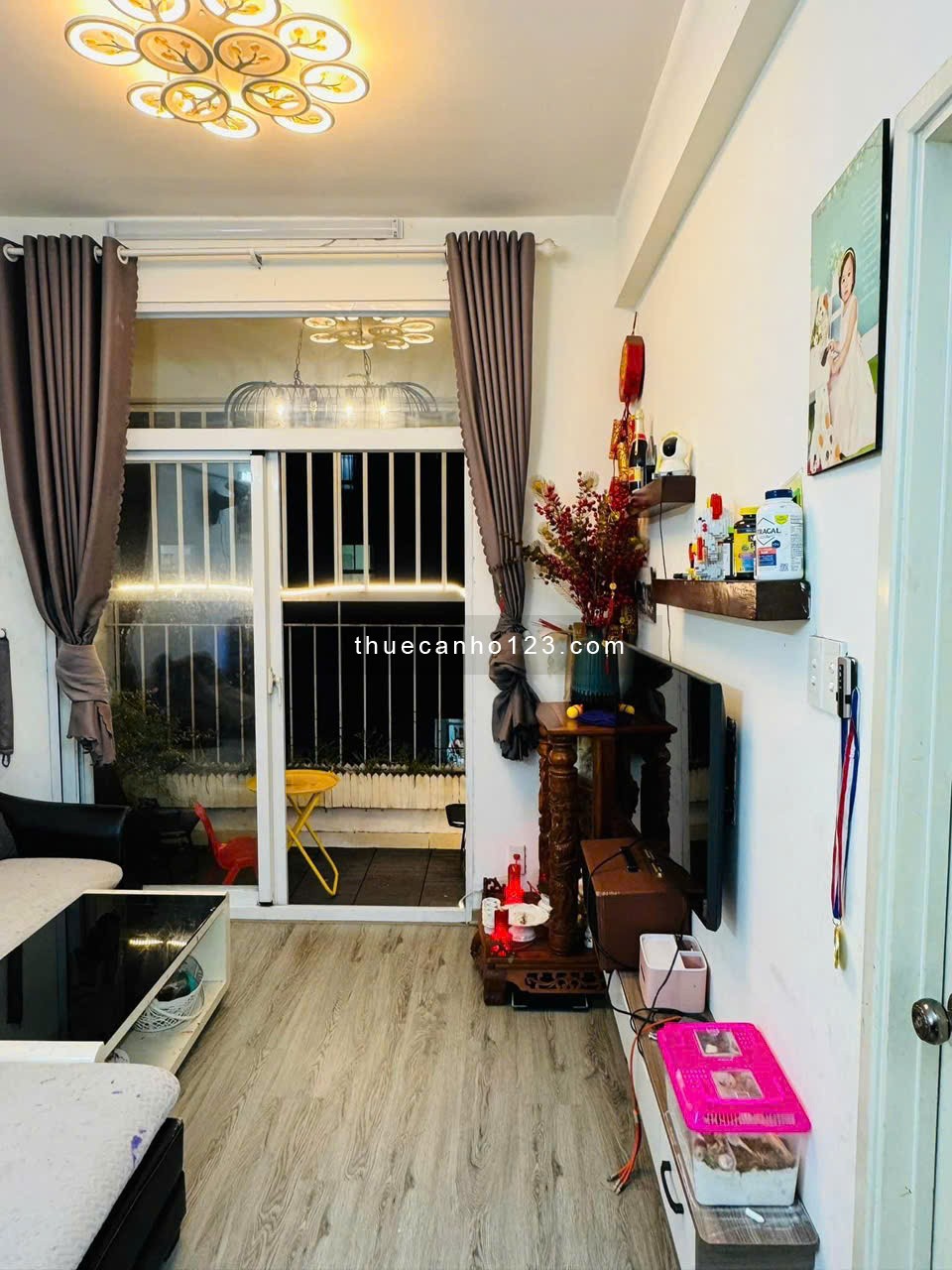 Screc Tower, Trường Sa, Q3: 10tr5/th, Nội thất đẹp, 1p ngủ, 1WC,