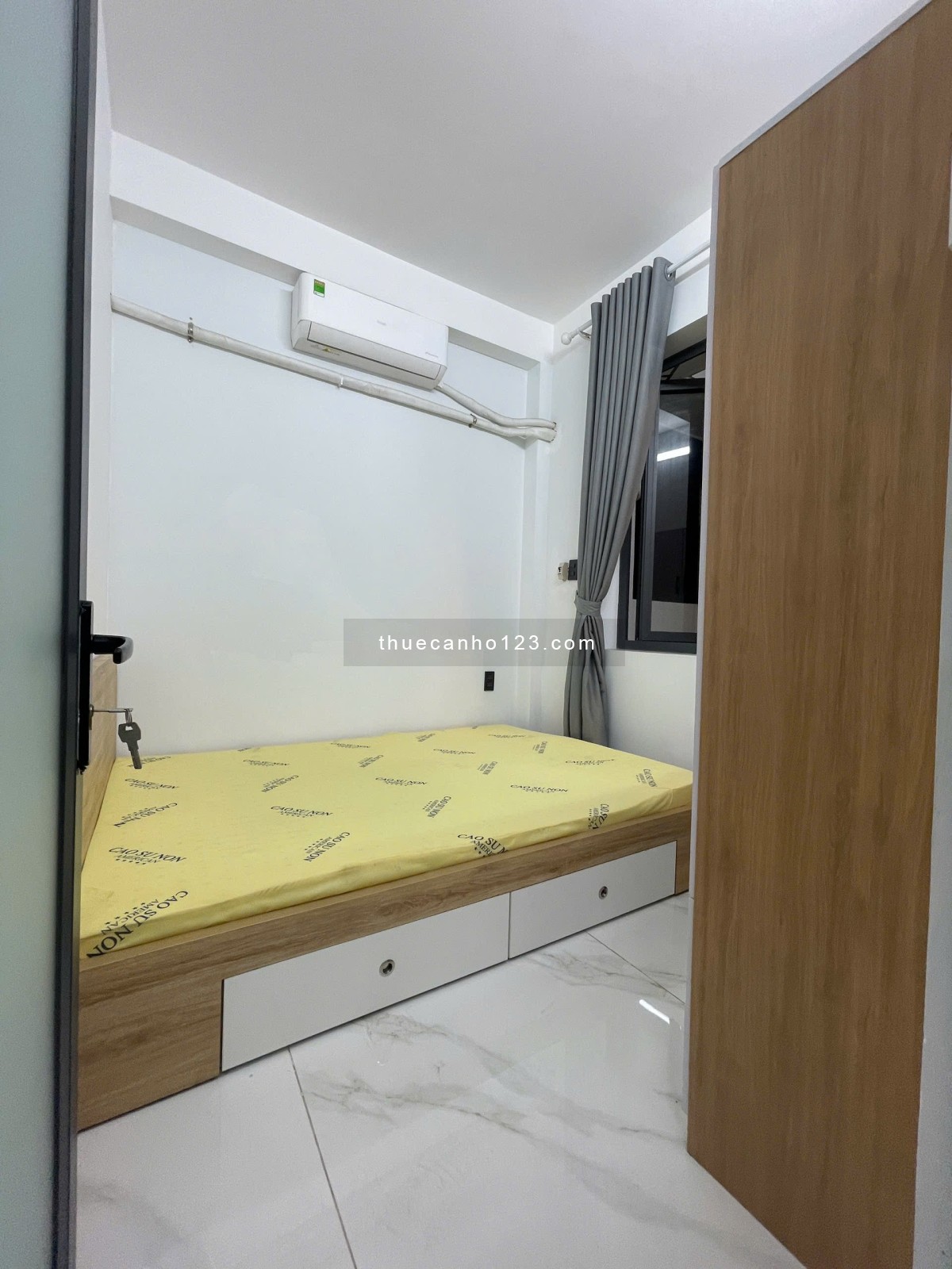 3Pn máy lạnh mỗi phòng, ban công, tách bếp,full ntcb thang máy, hầm xe,5ng5xe,gần Đh Văn Lang,Gò Vấp