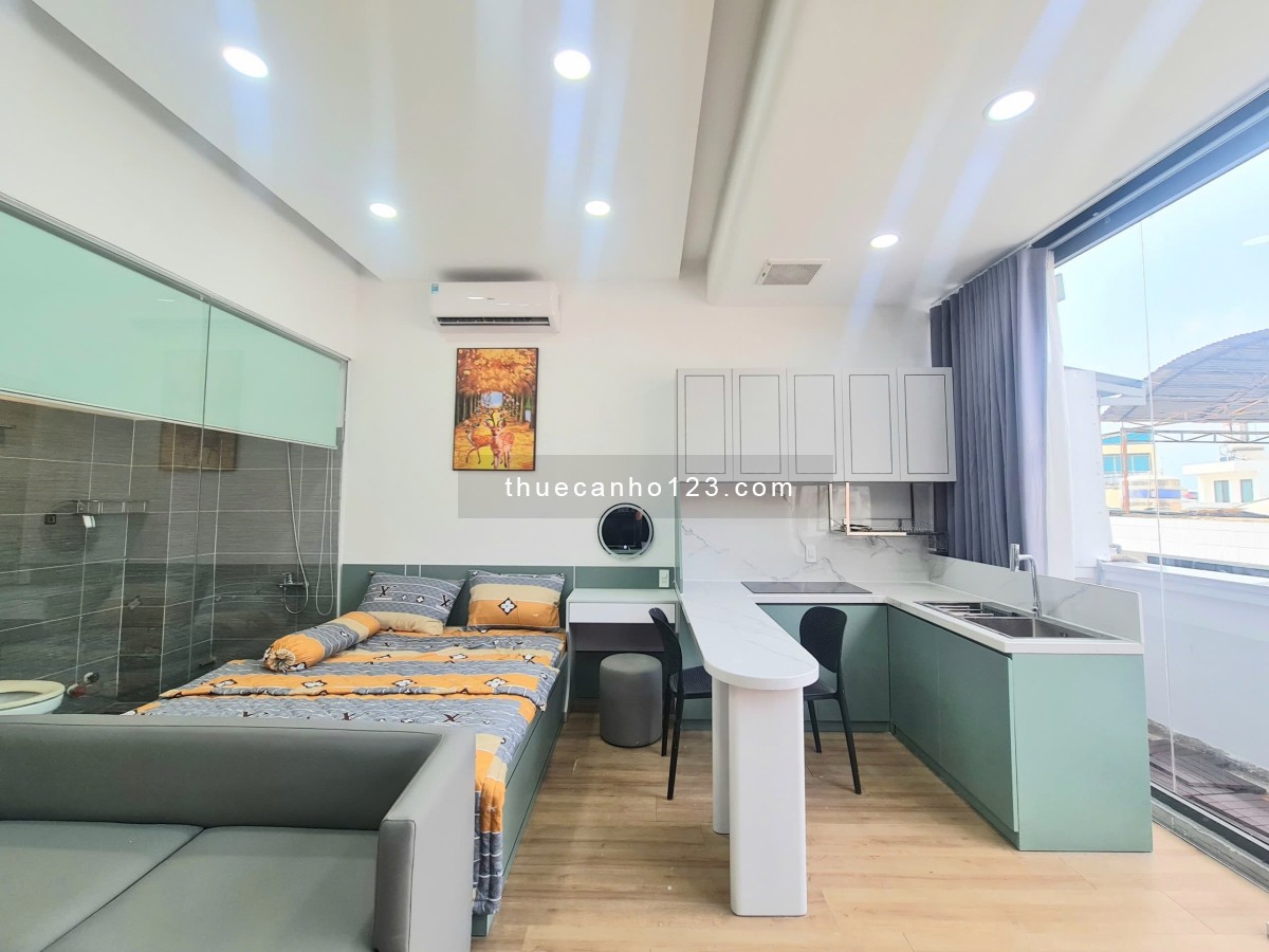 Căn Hộ 1Pn viewcity, ban công siêu thoáng, full nội thất, bàn ăn, gần Landmark, Huỳnh Mẫn Đạt, Q1,3.