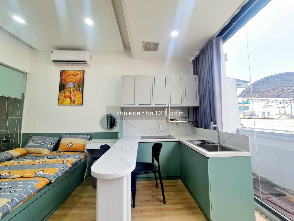 Căn Hộ 1Pn viewcity, ban công siêu thoáng, full nội thất, bàn ăn, gần Landmark, Huỳnh Mẫn Đạt, Q1,3.