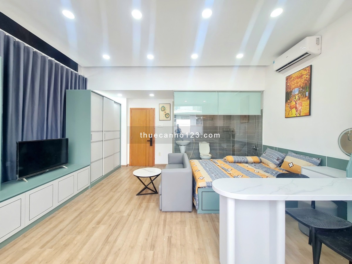 Căn Hộ 1Pn viewcity, ban công siêu thoáng, full nội thất, bàn ăn, gần Landmark, Huỳnh Mẫn Đạt, Q1,3.