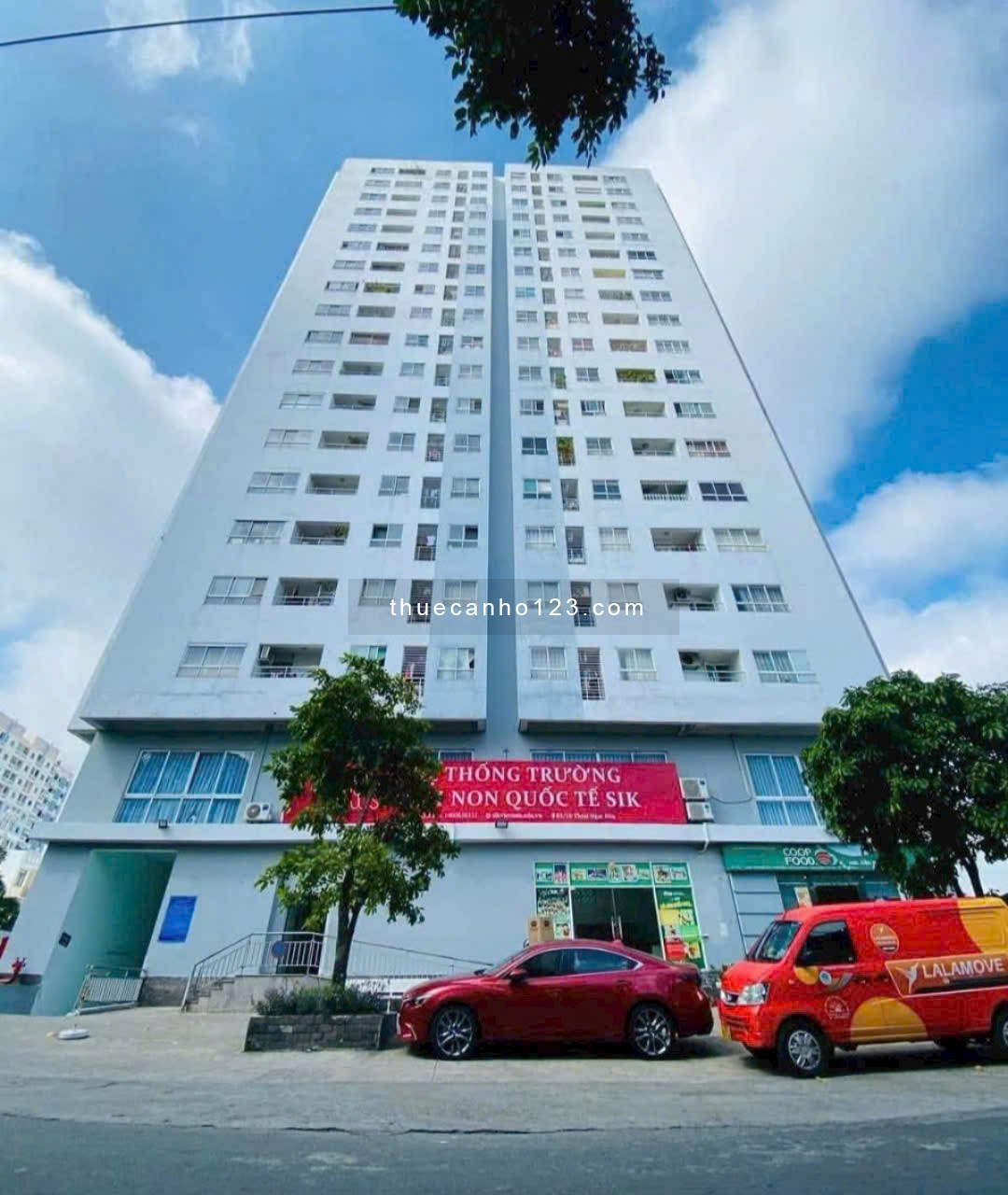 Cho thuê căn hộ Sài Gòn Town, DT 65m2, 2PN, có NT, giá 8tr/tháng.