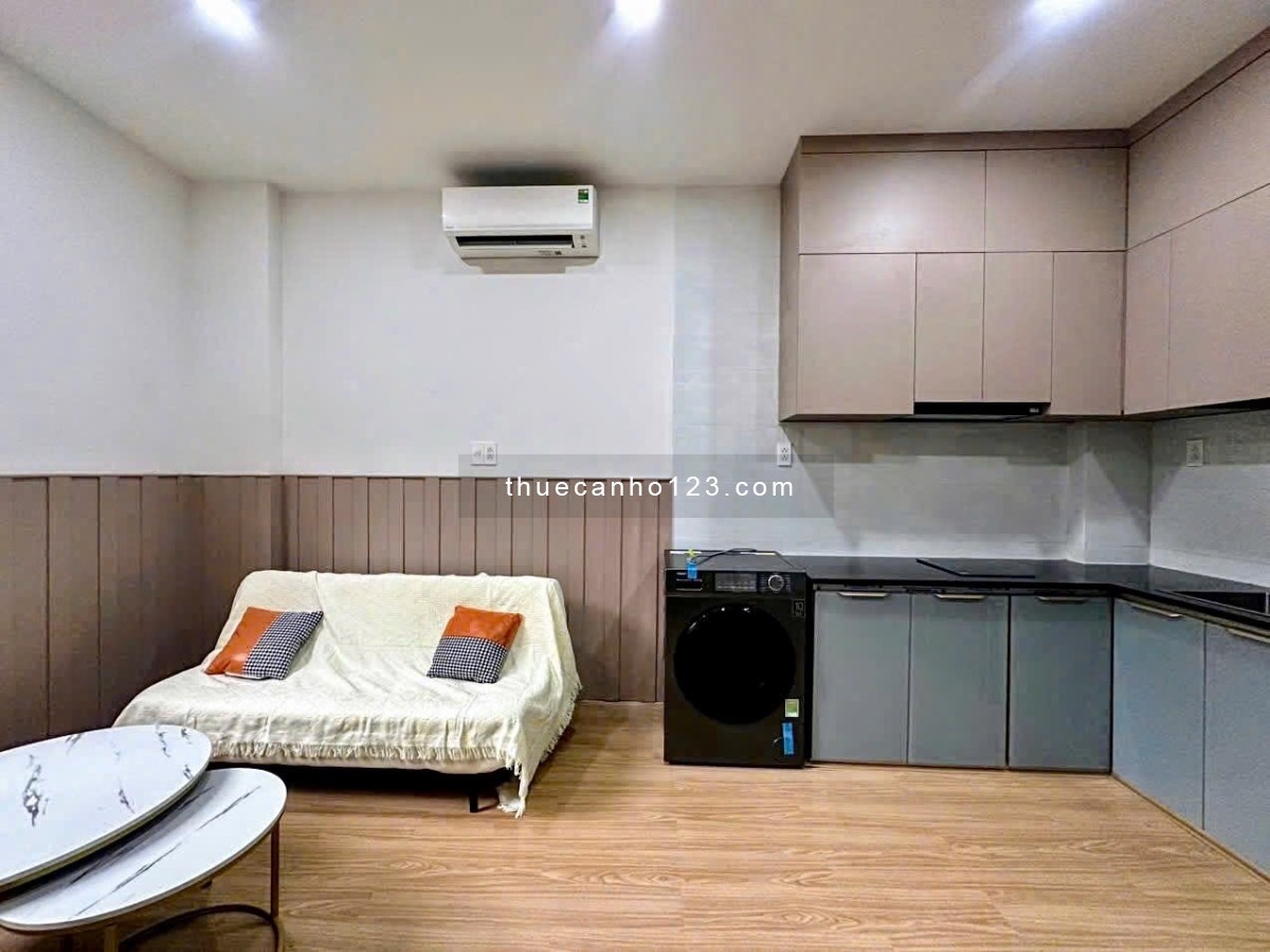 Căn hộ mini dạng 1pn cửa sổ thoáng mát, full nội thất thông minh, sofa, máy giặt, gần Q1,3