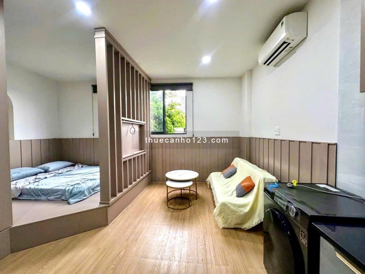 Căn hộ mini dạng 1pn cửa sổ thoáng mát, full nội thất thông minh, sofa, máy giặt, gần Q1,3