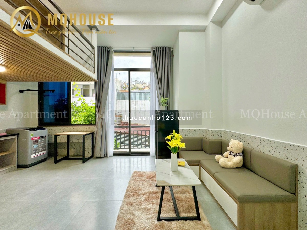 Căn hộ có gác 50m2 cực xịn xò cho nhiều ng ở, ban công view đẹp ngay giữa trung tâm Tân bình