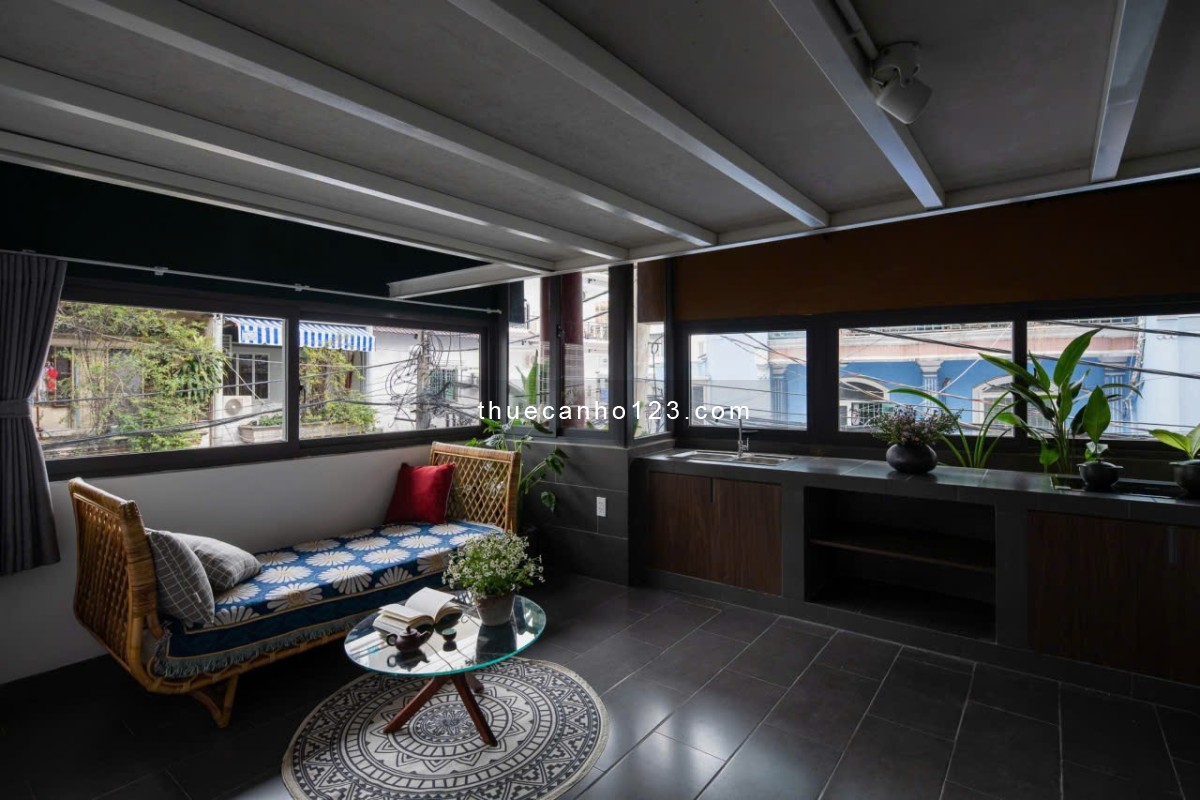 Căn hộ Duplex - Rộng 35m² Full Nội Thất - Thang Máy - gần chợ Hoàng Hoa Thám - nhà ga T3