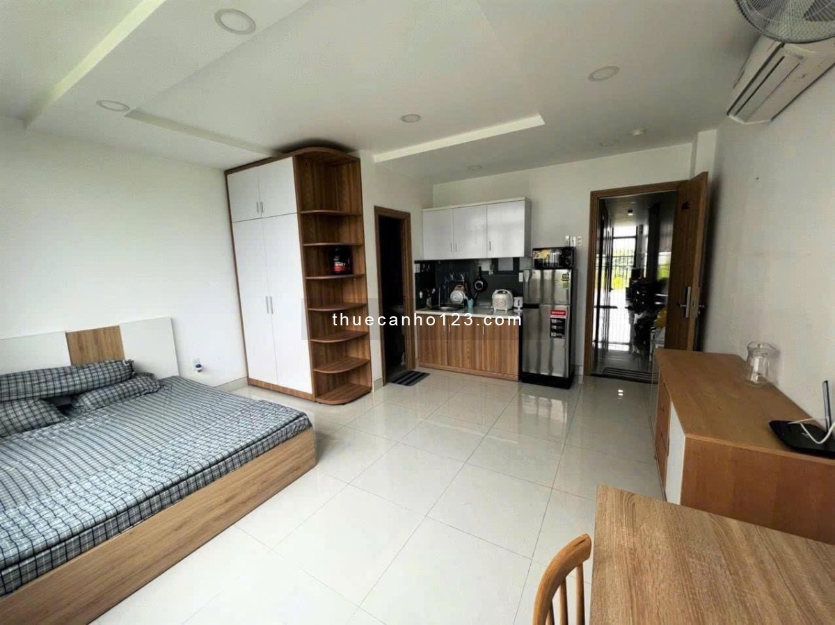 Phòng studio cửa sổ thoáng đối diện đh tdtu, full nội thất nhà mới siêu đẹp