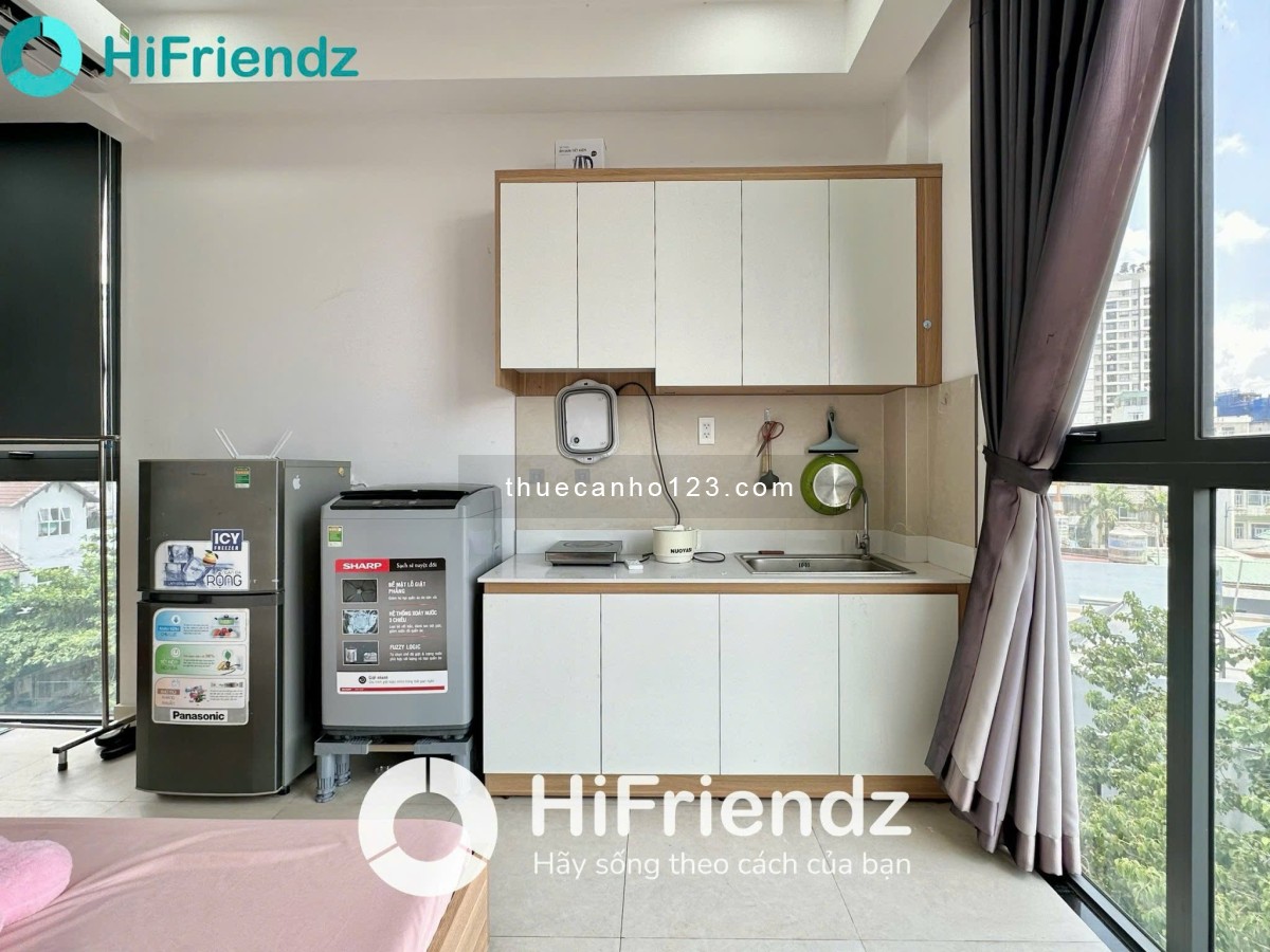 Studio Máy Giặt Riêng View Kính Gần Sân Bay Tân Sơn Nhất