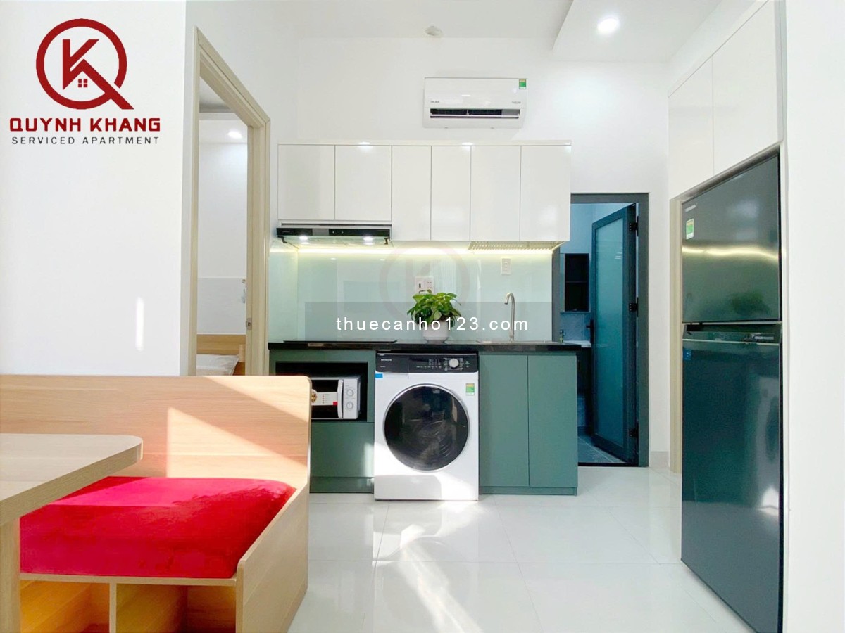 Cho thuê căn 2PN full nội thất view ban công gần Ngã Tư Bảy Hiền quận Tân Bình