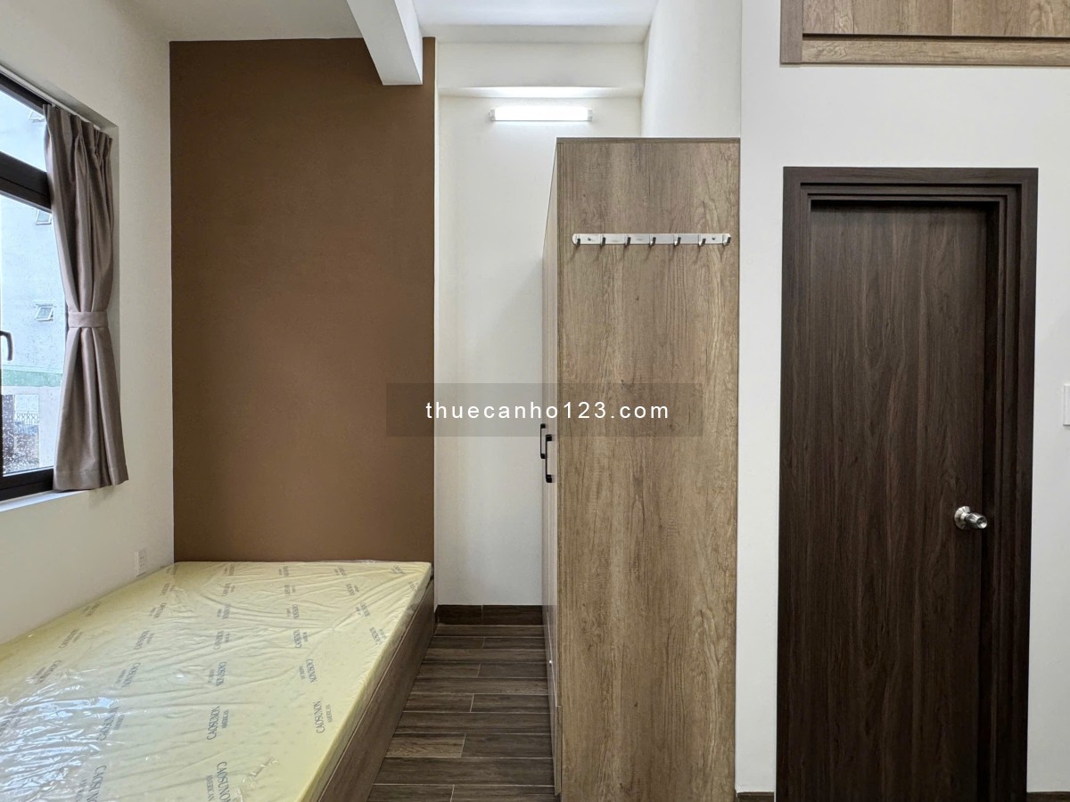 Căn hộ Studio dạng 1PN có ban công, full nội thất, máy giặt sấy riêng, gần Landmark, đi Quận 1 5p