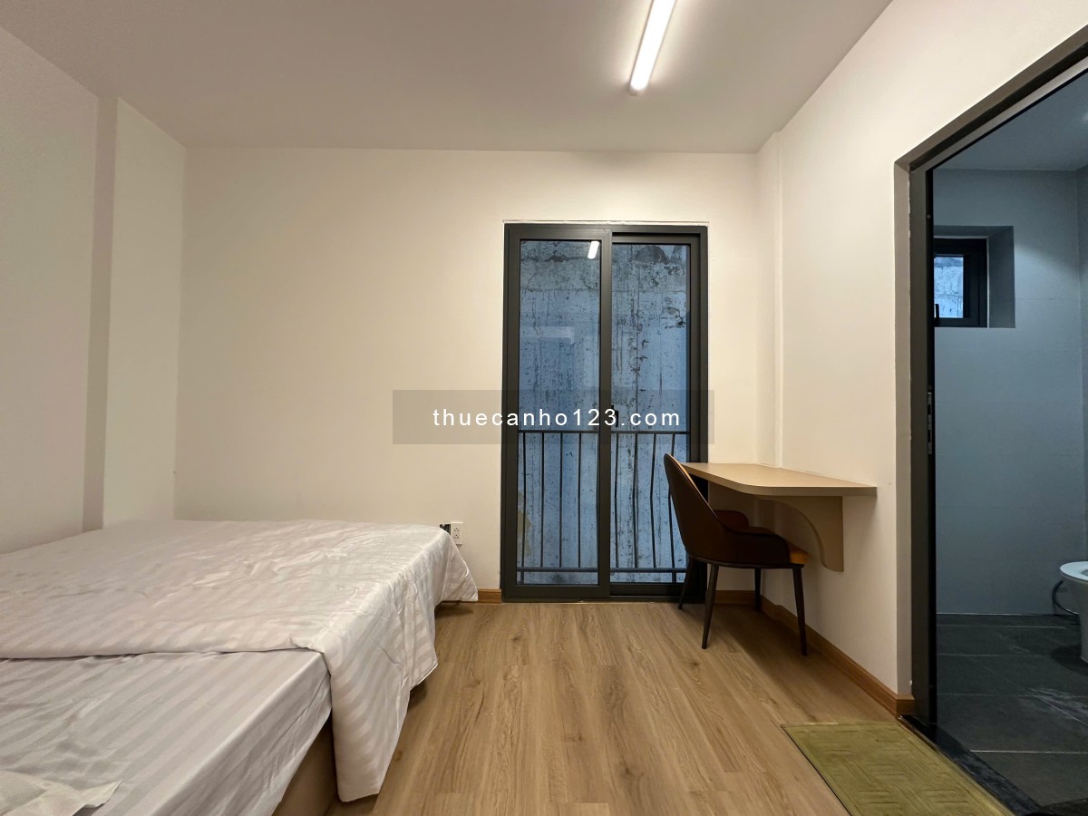 Căn Hộ Studio 1Pn ban công, Full nội thất máy giặt riêng, thiết kế thông minh, thang máy, bảo vệ 24