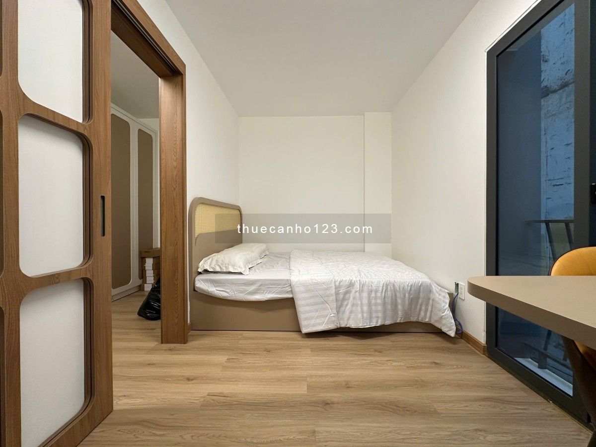 Căn Hộ Studio 1Pn ban công, Full nội thất máy giặt riêng, thiết kế thông minh, thang máy, bảo vệ 24