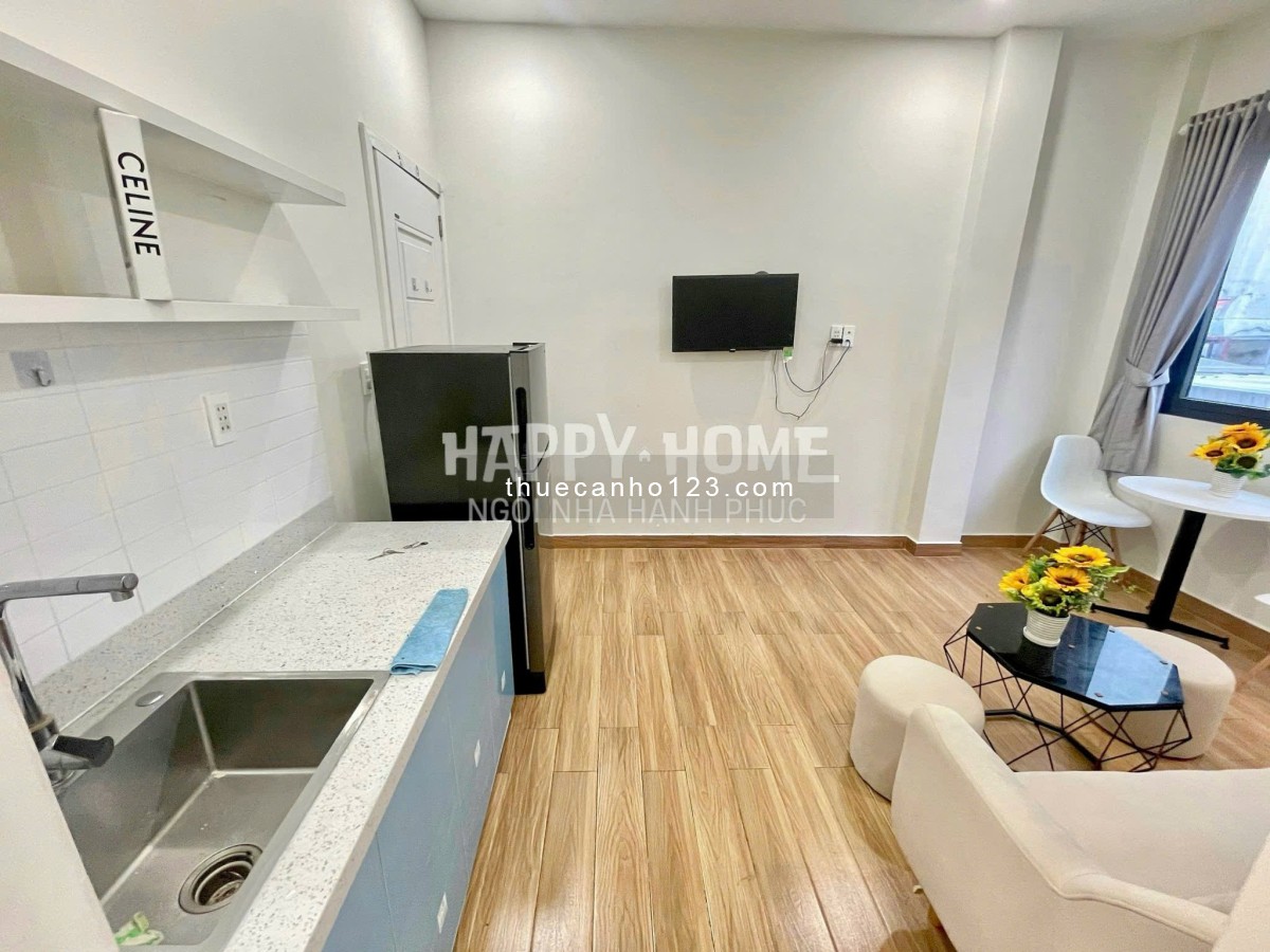 Cho thuê căn hộ 1 phòng ngủ – Máy giặt riêng, ban công – Quận 10 gần Vạn Hạnh Mall, Đại học UEH.