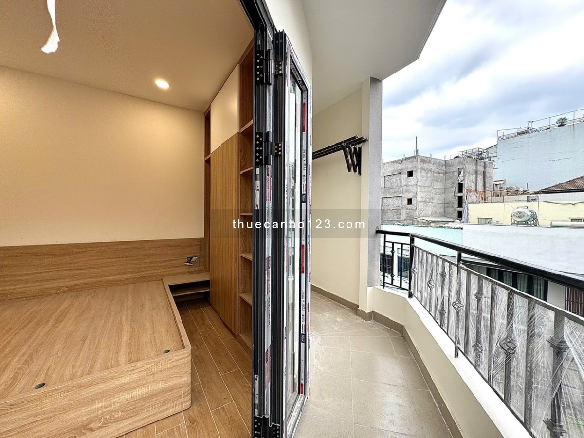 Studio mới tinh ban công lớn – full nội thất, máy giặt riêng