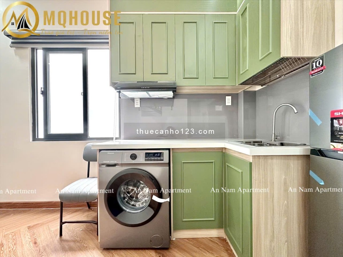 Khai Trương Căn Hộ Quận 1_1PN/Studio mới 100%_Balcony_Máy Giặt Riêng_Gần Chợ Tân Đinh_Phan Xích Long