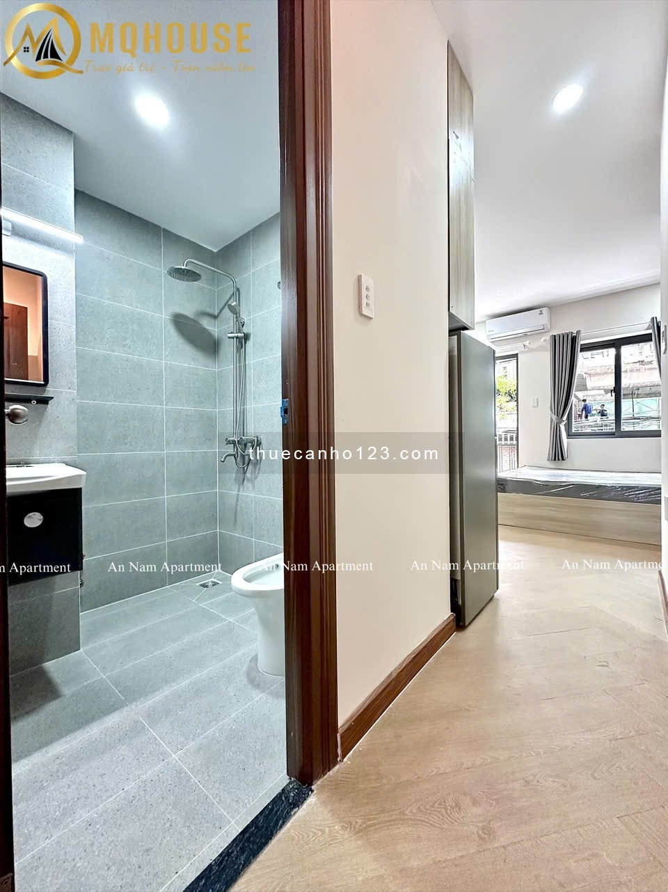 Khai Trương Căn Hộ Quận 1_1PN/Studio mới 100%_Balcony_Máy Giặt Riêng_Gần Chợ Tân Đinh_Phan Xích Long