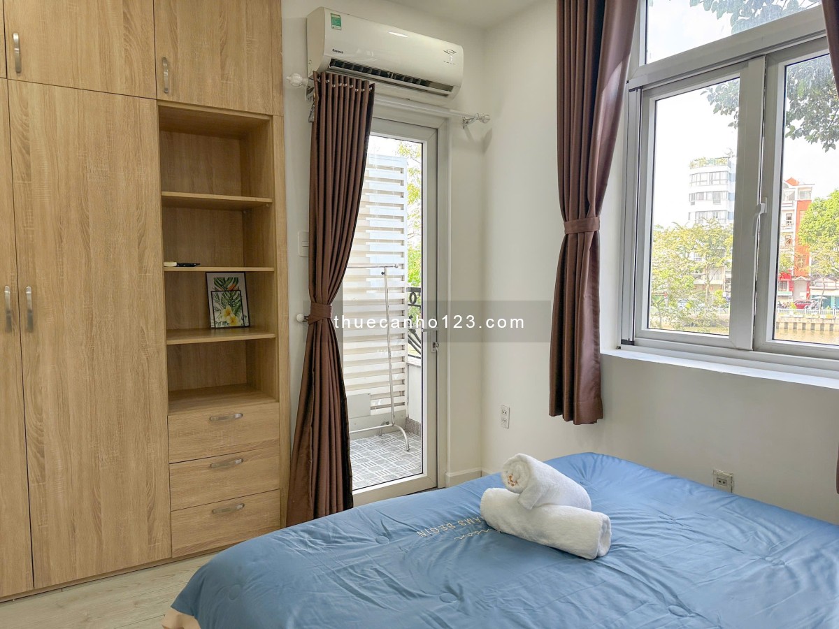 Căn Hộ Bờ Kè Hoàng Sa Quận 1_Thang máy_Hầm xe_Balcony View Sông_Full Nội Thât_Vòng Xoay Điện Biên Ph