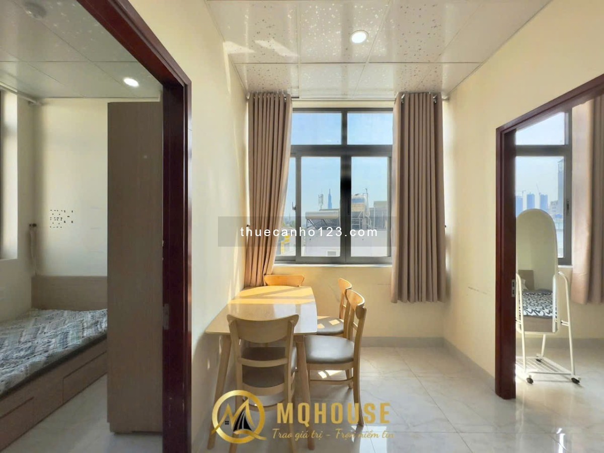 Căn hộ dịch vụ 2PN, cửa sổ thoáng ngay cầu Bông, công viên Lê Văn Tám, chợ Tân Định,...