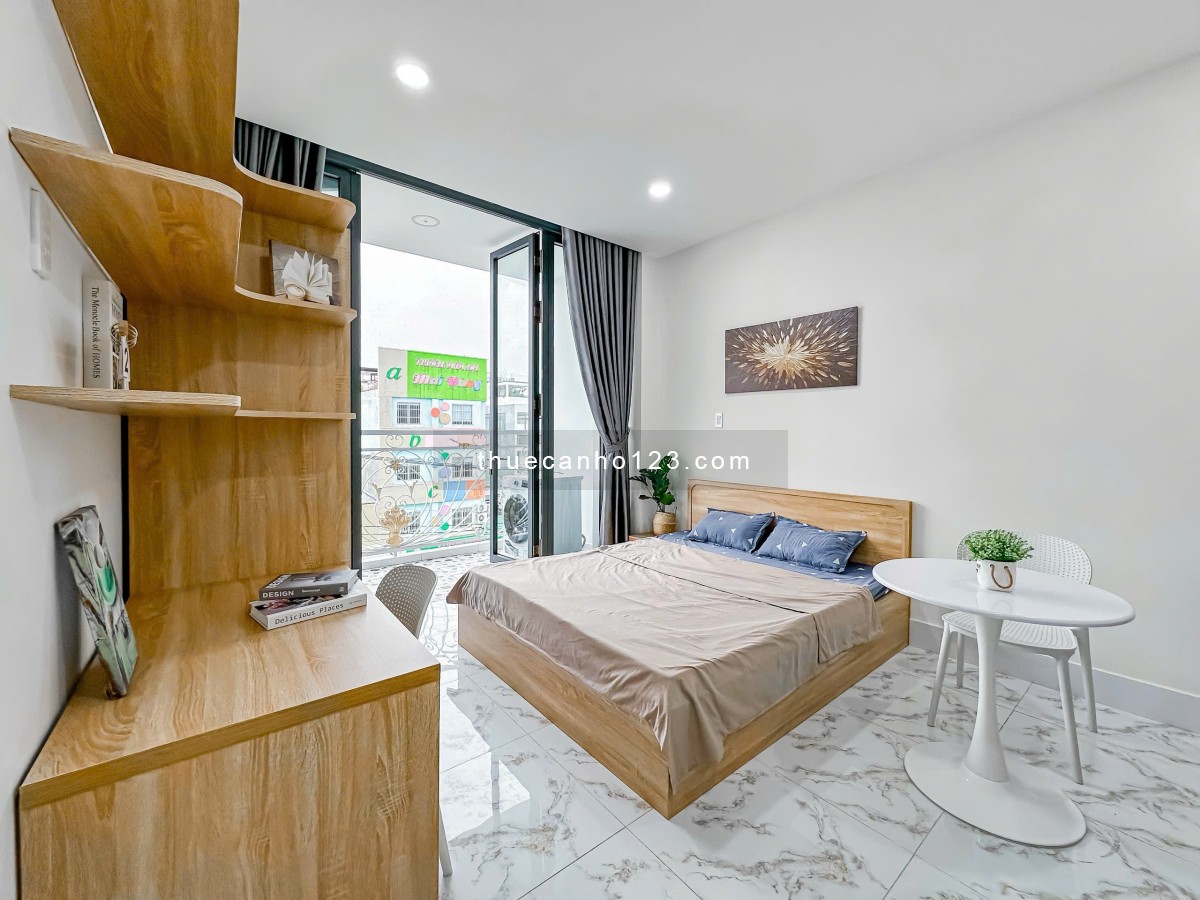 Cho thuê căn hộ Quận 7 - Studio full nội thất, ban công lớn ngay Tân Kiểng - Gần RMIT, Lotte, Sunris