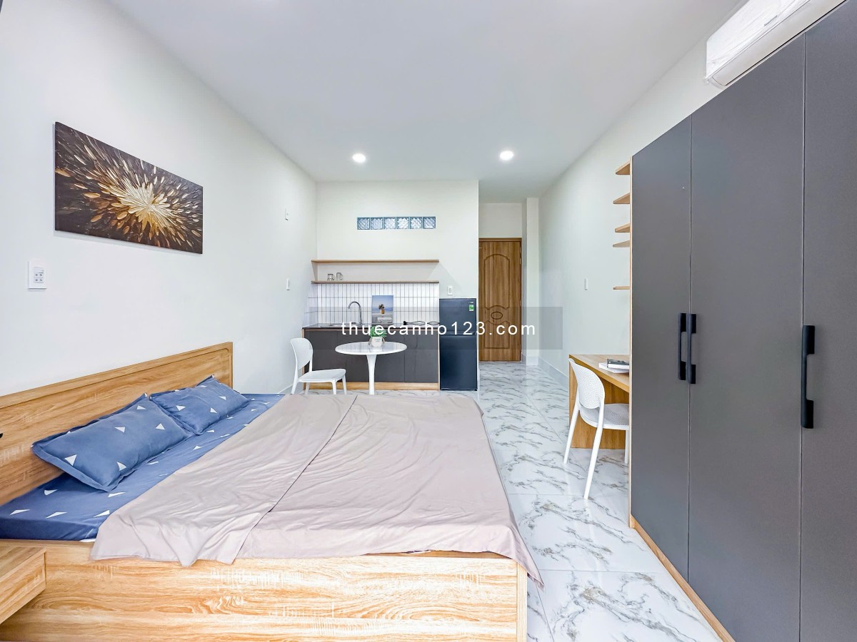 Cho thuê căn hộ Quận 7 - Studio full nội thất, ban công lớn ngay Tân Kiểng - Gần RMIT, Lotte, Sunris