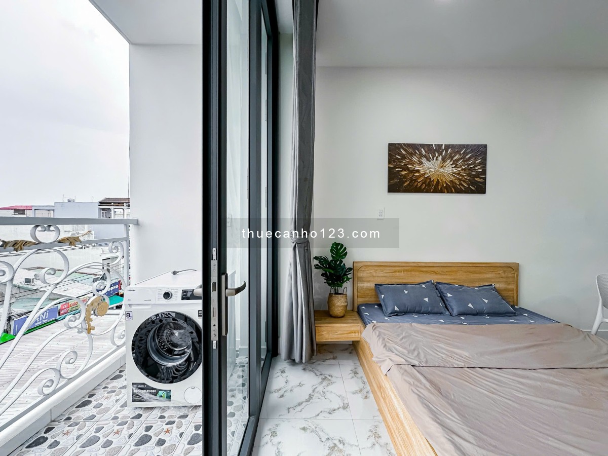 Cho thuê căn hộ Quận 7 - Studio full nội thất, ban công lớn ngay Tân Kiểng - Gần RMIT, Lotte, Sunris