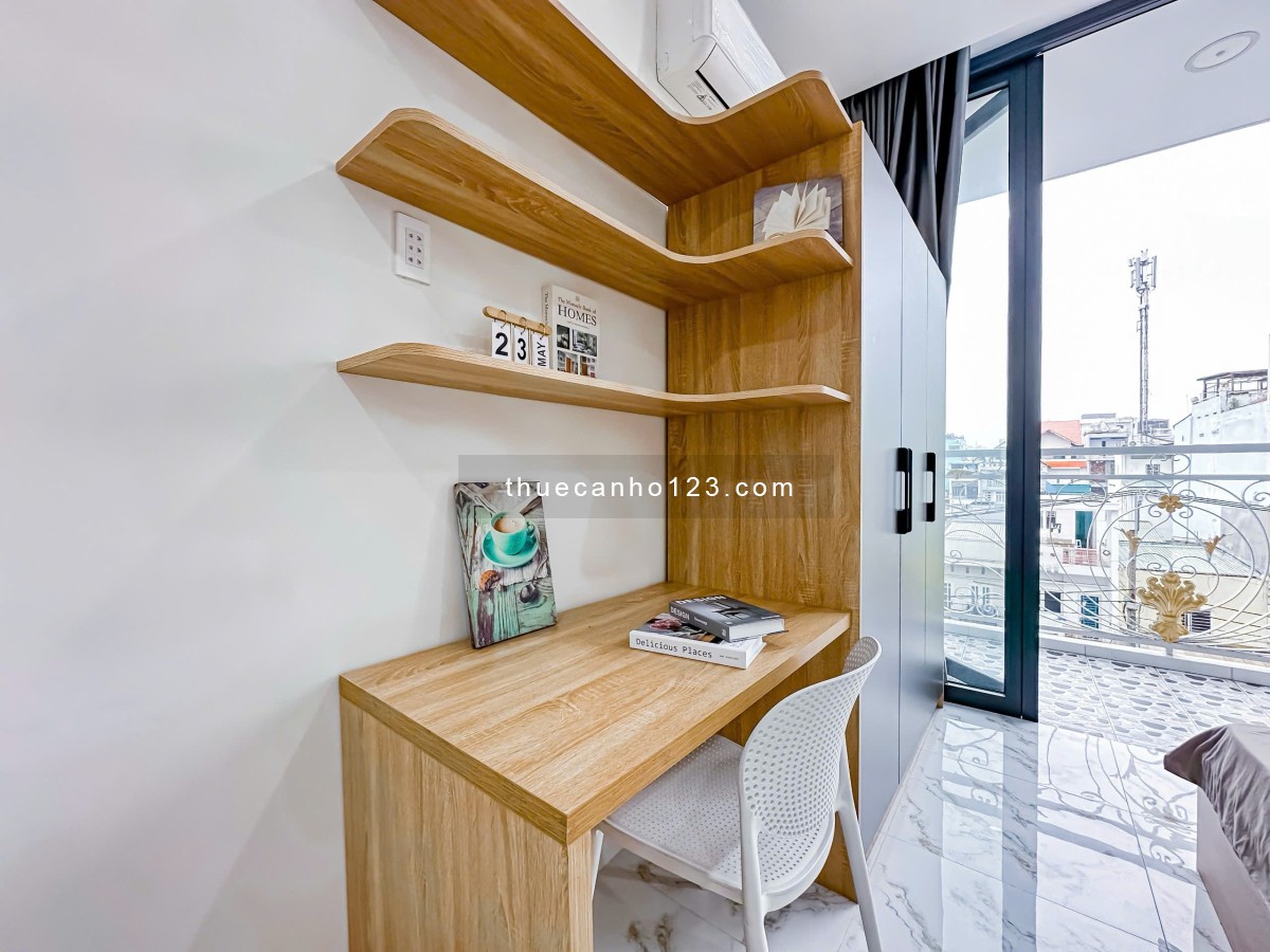 Cho thuê căn hộ Quận 7 - Studio full nội thất, ban công lớn ngay Tân Kiểng - Gần RMIT, Lotte, Sunris