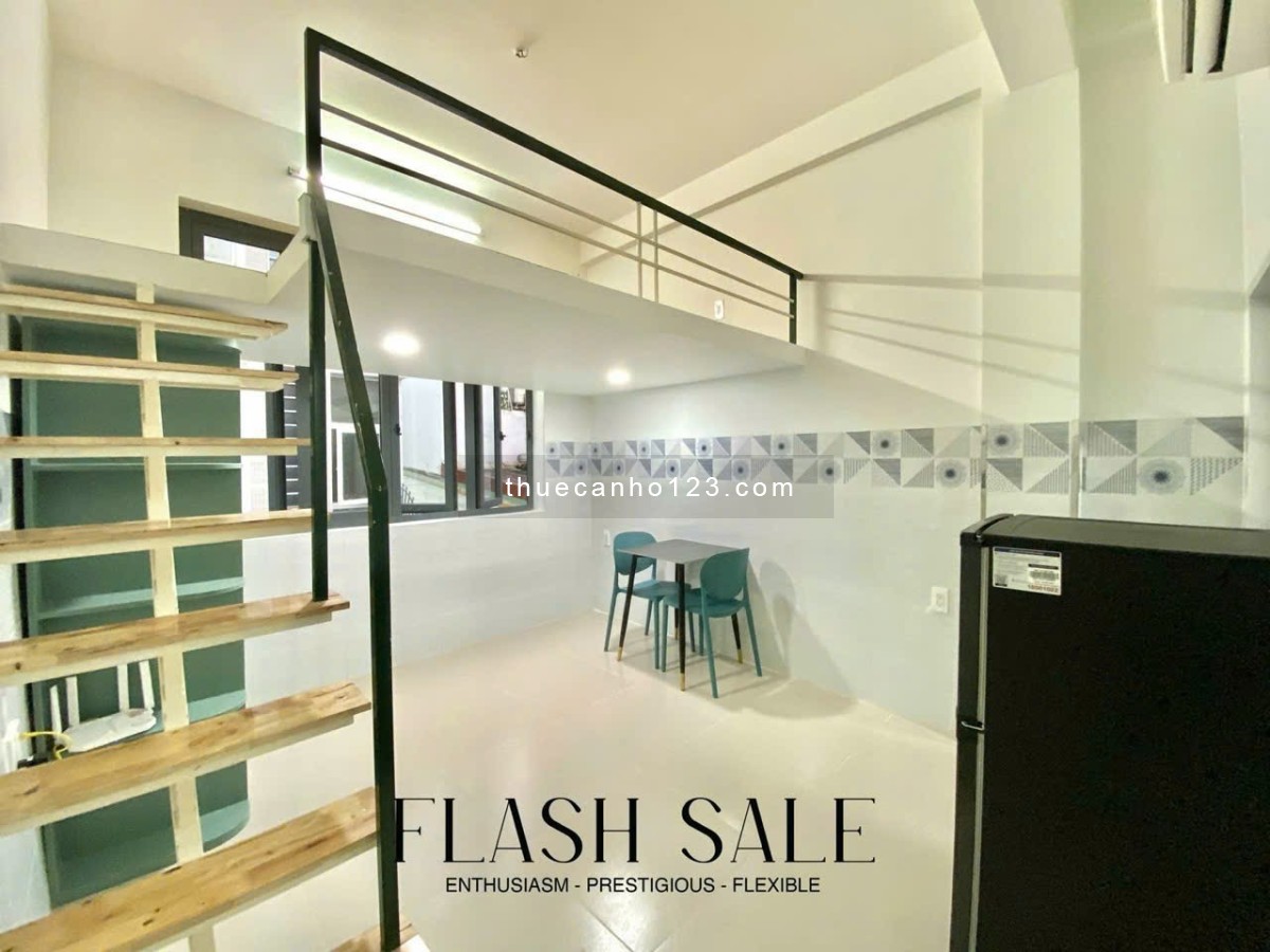 Phòng Duplex full nội thất, gần Điện Biên Phủ, Hàng Xanh, Quận 1