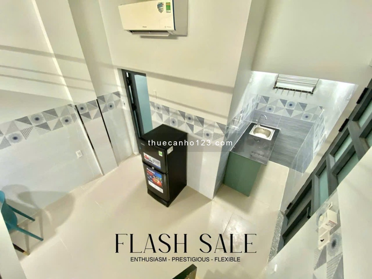 Phòng Duplex full nội thất, gần Điện Biên Phủ, Hàng Xanh, Quận 1