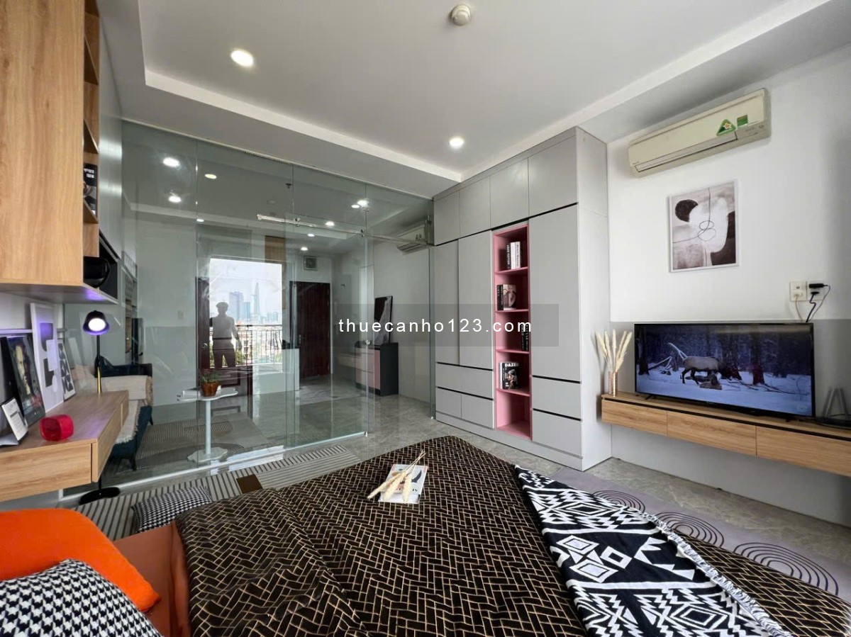 Cho thuê căn hộ Quận 7 - 1PN 40m², ban công lớn, full nội thất - Gần Lotte, RMIT, TDTU, Crescent Mal