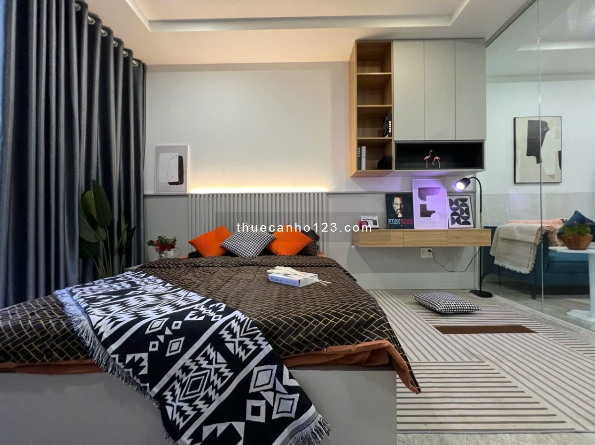 Cho thuê căn hộ Quận 7 - 1PN 40m², ban công lớn, full nội thất - Gần Lotte, RMIT, TDTU, Crescent Mal