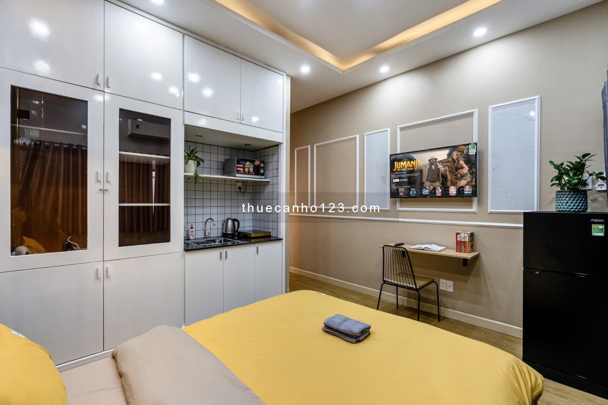 Cho thuê căn hộ nội thất mới Nguyễn Văn Thủ quận 1 ngay vòng xoay Điện Biên Phủ, gần ĐH Mở, Hoàng Sa